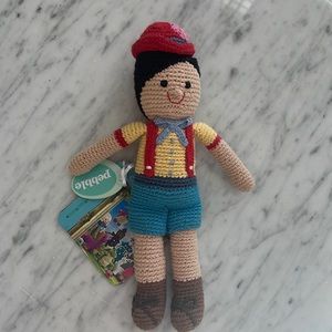 New Pebble Crocheted Pinocchio Doll Stuffed Toy